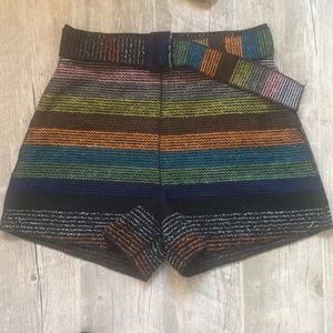 n/nicholas colorblock coloful shorts